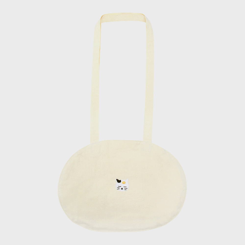 round bag cat natural