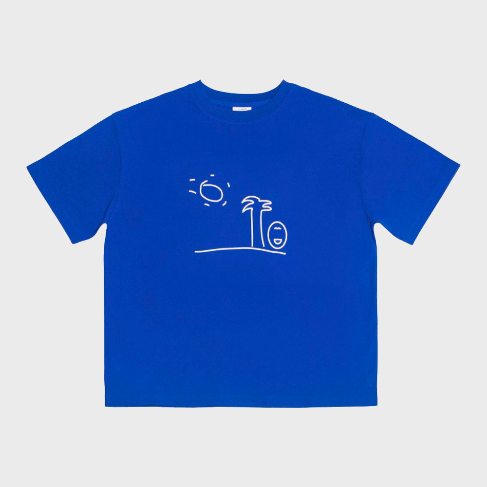 HIMAA t shirt sunbath blue (70%)
